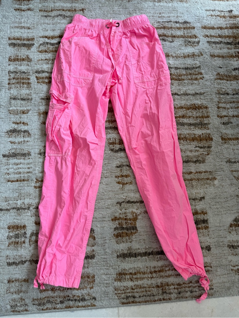 aerie Neon Pink Elastic Waist Shorts